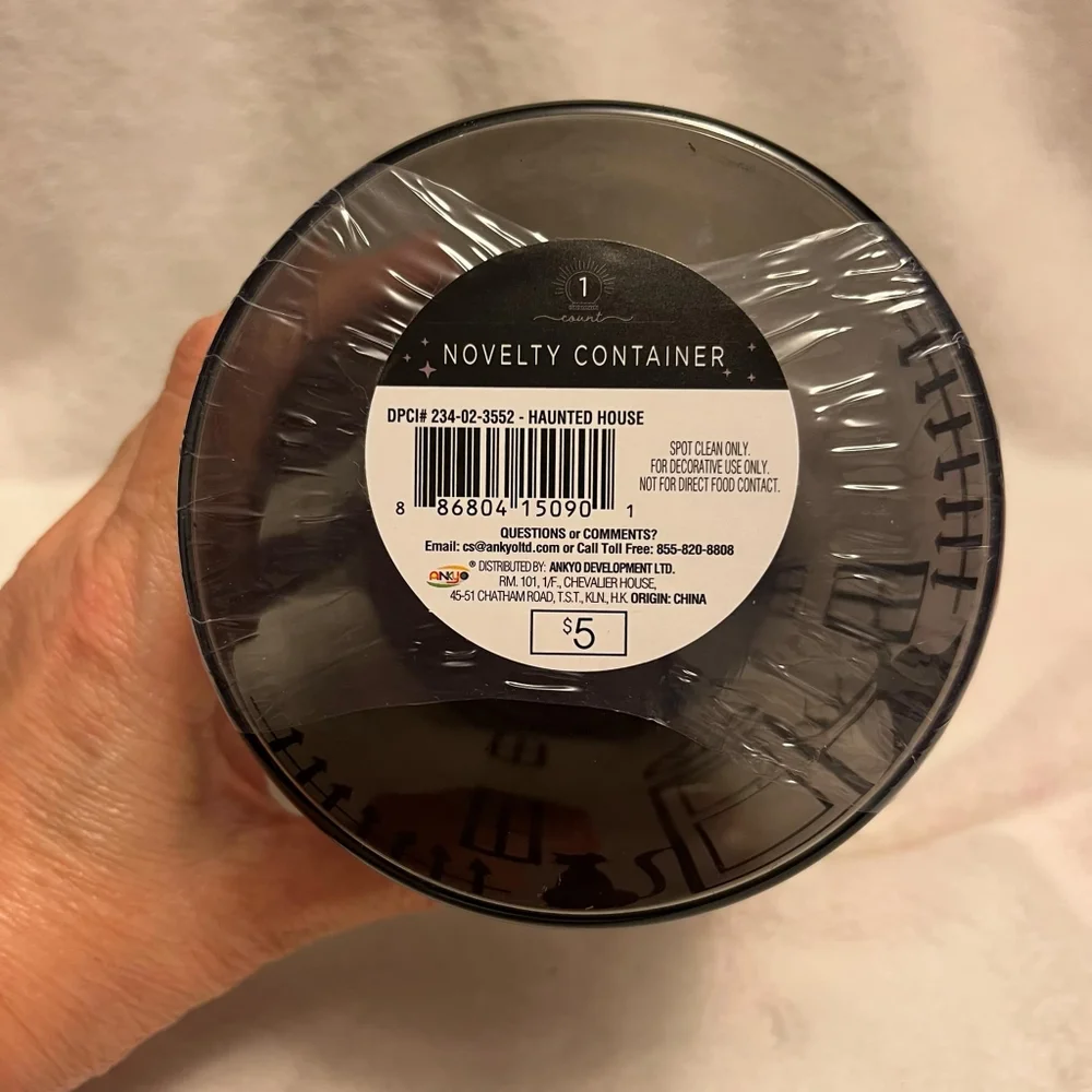Target Bullseye DISCONTINUED Glass Haunted House Spooky Container